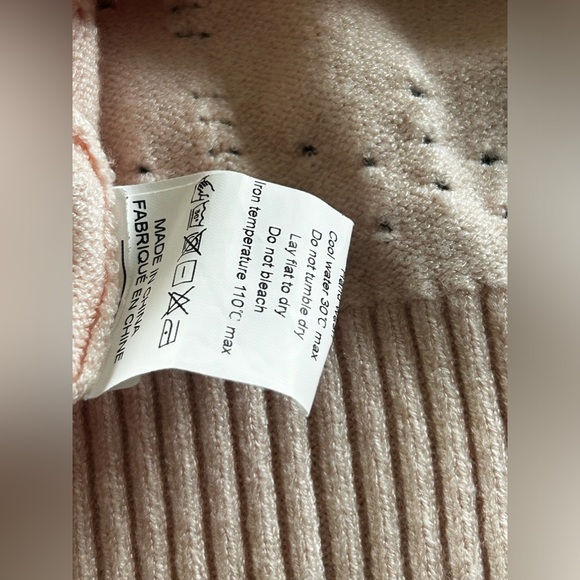 Vintage blouse viscose crotchet knitted soft stretchy cottagecore grandma core - Picture 6 of 10